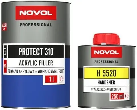 Novol Professional Protect 310 грунт акриловый 2-комп (1.25 л) серый