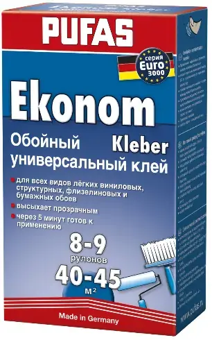 Пуфас Econom Universal Tapeten-Kleber универсальный обойный клей (300 г)