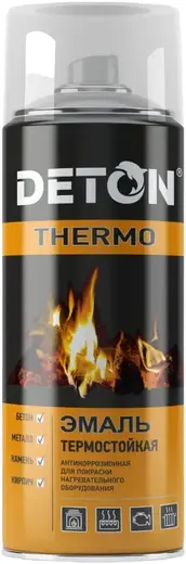 Deton Thermo эмаль термостойкая для покраски нагревательного оборудования (520 мл) синяя