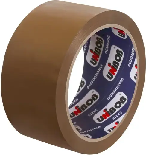 Unibob лента клейкая упаковочная (48*60 м/60 мкм) коричневая