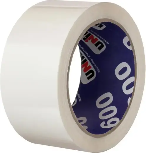 Unibob лента клейкая упаковочная (48*66 м/45 мкм) белая