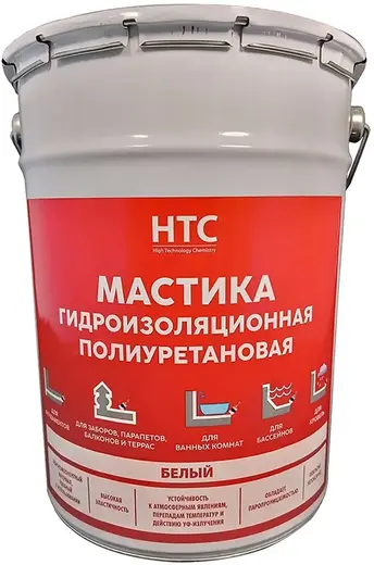 HTC мастика гидроизоляционная полиуретановая (6 кг) белая