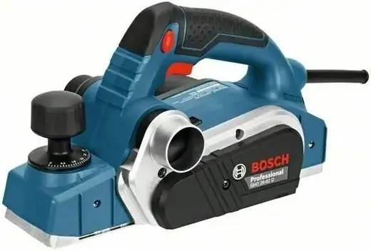 Bosch Professional GHO 26-82 D рубанок электрический (710 В) 1 рубанок + 1 параллельный упор + 1 пылесборник + 1 нож + 1 ключ с внутренним шестигранни