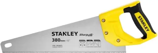 Stanley Sharpcut ножовка по дереву (380 мм) 11 зубьев