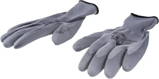 Delta Plus VE702GR перчатки трикотажные с полиуретановым покрытием (9/2 XL)