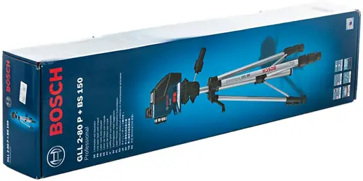 Bosch Professional GLL 2-80 P нивелир лазерный линейный 1 лазерный нивелир + 1/1 вкладыша для кейса L-BOXX под инструмент + 4 батарейки 1.5 В LR6 (AA)