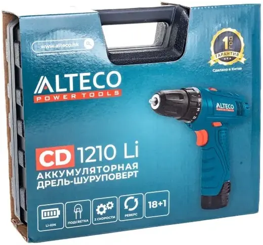 Alteco Standard CD 1210 Li дрель-шуруповерт аккумуляторная №13209 (12 В)