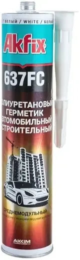 Akfix 637FC Fast Curing герметик полиуретановый универсальный (310 мл) белый