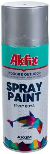 Akfix Spray Paint краска акриловая аэрозольная (400 мл) RAL 9006 алюминиевая