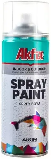 Akfix Spray Paint краска акриловая аэрозольная (400 мл) RAL 9003 белая матовая