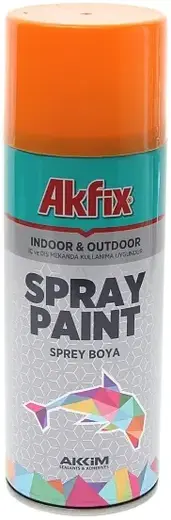 Akfix Spray Paint краска акриловая аэрозольная (400 мл) RAL 2008 оранжевая глянцевая