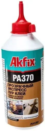 Akfix PA370 клей полиуретановый для дерева (560 мл) бесцветный
