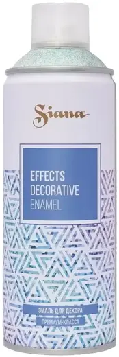 Siana Effects Decorative Enamel эмаль (глиттер) аэрозольная для декора (520 мл) таинственный нефрит