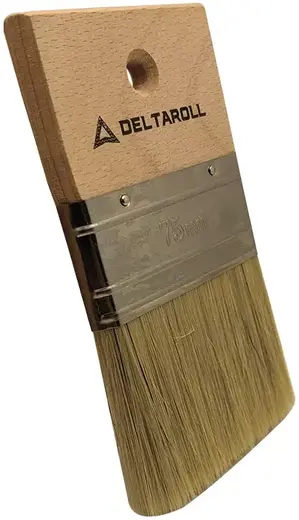 Deltaroll кисть плоская испанка для декоративных работ (70 мм)