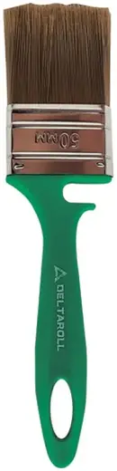 Deltaroll кисть флейцевая с зеленой ручкой (50 мм)