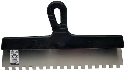 Deltaroll шпатель для клея зубчатый (350 мм) зубцы 10 * 10 мм