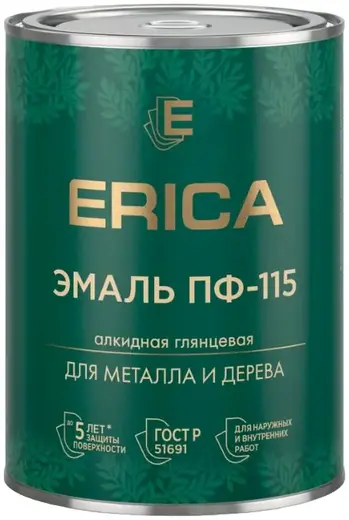 Erica ПФ-115 эмаль алкидная для металла и дерева (800 г) бежевая