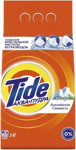 Тайд Альпийская Свежесть стиральный порошок аква-пудра (12 кг) автоматическая