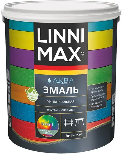 Linnimax Аква эмаль универсальная (2.5 л) база 1 шелковисто-матовая