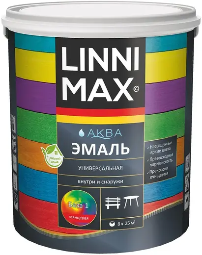 Linnimax Аква эмаль универсальная (2.5 л) база 1 глянцевая
