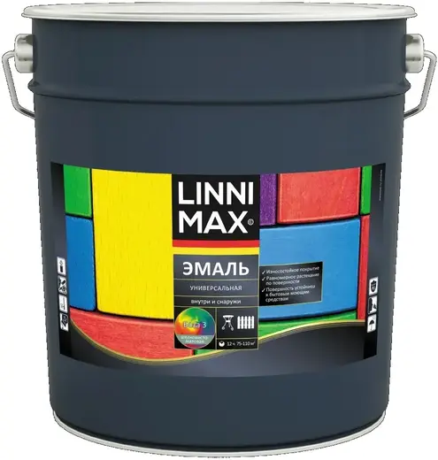 Linnimax эмаль алкидная универсальная (8.28 л) база 3 шелковисто-матовая