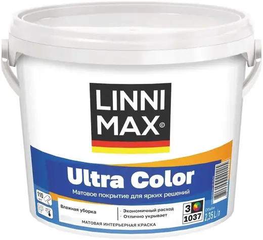 Linnimax Ultra Color краска водно-дисперсионная для внутренних работ (2.35 л)