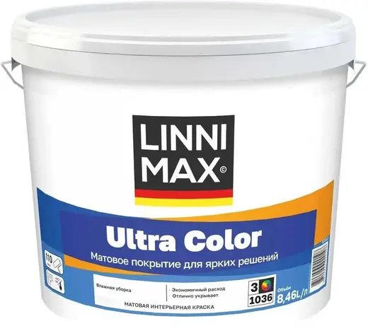 Linnimax Ultra Color краска водно-дисперсионная для внутренних работ (8.46 л)
