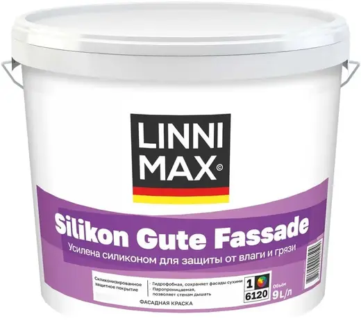 Linnimax Silikon Gute Fassade краска силиконовая для наружных работ (9 л)