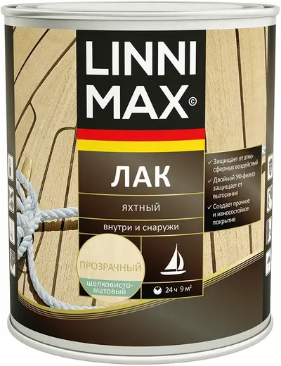 Linnimax лак яхтный (750 мл) шелковисто-матовый