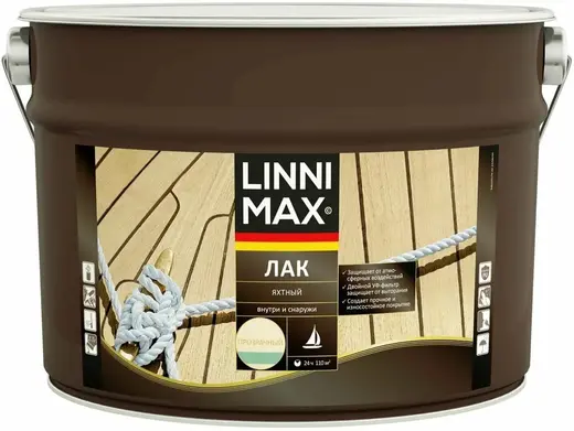 Linnimax лак яхтный (9 л) шелковисто-матовый