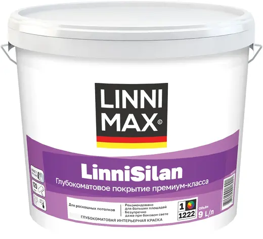 Linnimax Linnisilan краска интерьерная глубокоматовая (9 л)