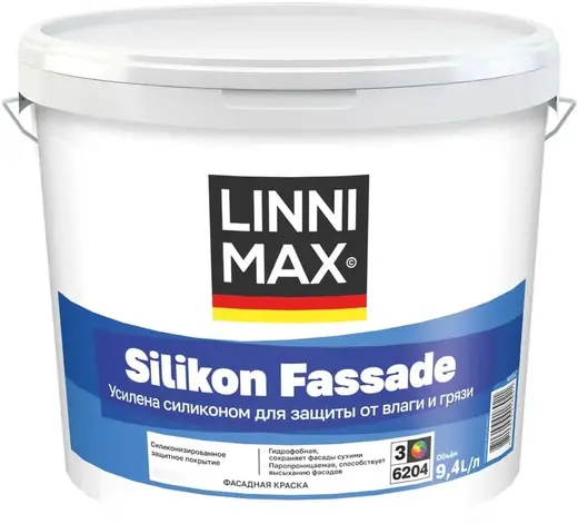 Linnimax Silikat Fassade краска силикат-модифицированная для наружных работ (9.4 л)