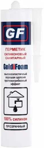 Goldifoam герметик силиконовый санитарный (260 мл) бесцветный
