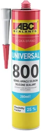 ABC Sealant 800 Universal герметик силиконовый универсальный (280 мл) белый