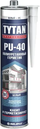 Титан Professional PU 40 герметик полиуретановый (310 мл) белый Польша