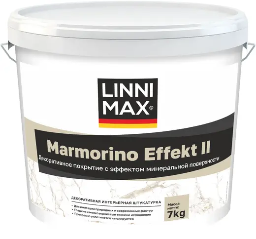 Linnimax Marmorino Effect II штукатурка декоративная интерьерная (14 кг)