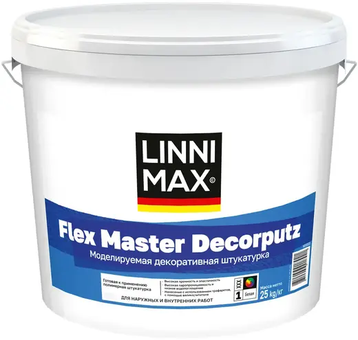 Linnimax Flex Master Decorputz штукатурка декоративная акриловая моделируемая (25 кг)