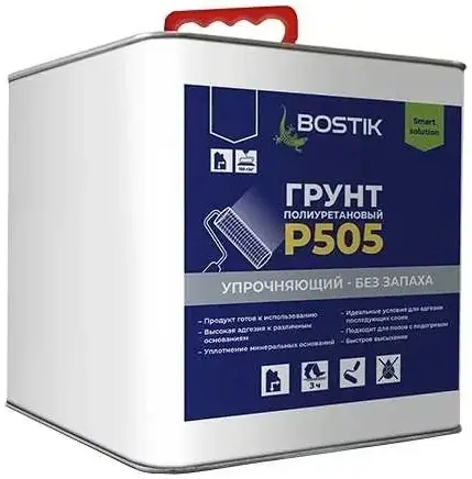 грунт упрочняющий полиуретановый bostik p505 1 кг