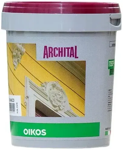 краска фасадная акриловая oikos archital матовая база p 1 л.