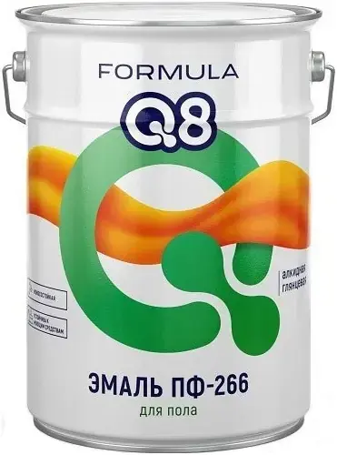 Formula Q8 ПФ-266 эмаль для пола алкидная (6 кг) золотисто-коричневая