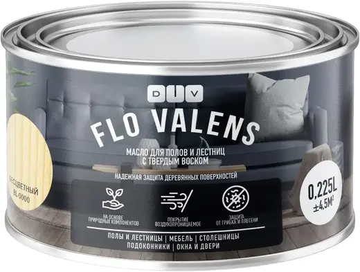DIV Flo Valens масло для полов и лестниц с твердым воском