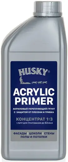 Хаски Acrylic Primer акриловый укрепляющий грунт-концентрат (1 л)