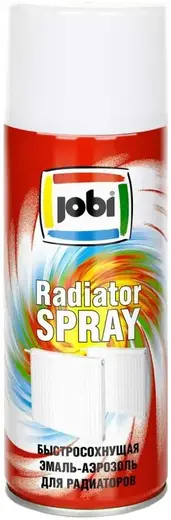 Jobi Radiatorspray быстросохнущая эмаль-аэрозоль для радиаторов термостойкая (520 мл) белая