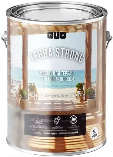 DIV Terra Strong масло для террас с твердым воском (5 л) BL-0008