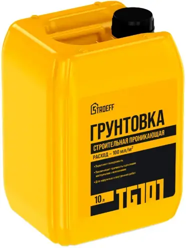 Старатели Stroeff TG101 грунтовка строительная проникающая (10 л)