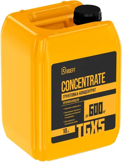 Старатели Stroeff Concentrate TGX5 грунтовка-концентрат проникающая (10 л)