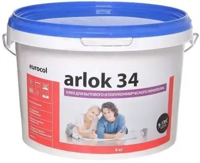 Forbo Eurocol Arlok 34 клей для бытового и полукоммерческого линолеума (4 кг)