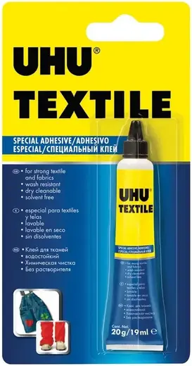 uhu клей uhu textil специальный для ткани и текстильных материалов,20г (40300)