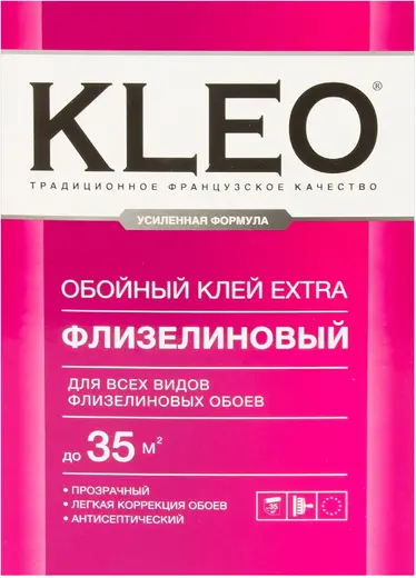 клей обойный kleo line optima extra 240 гр (20 шт/уп) для обоев на флизелиновой основе на 30 м2