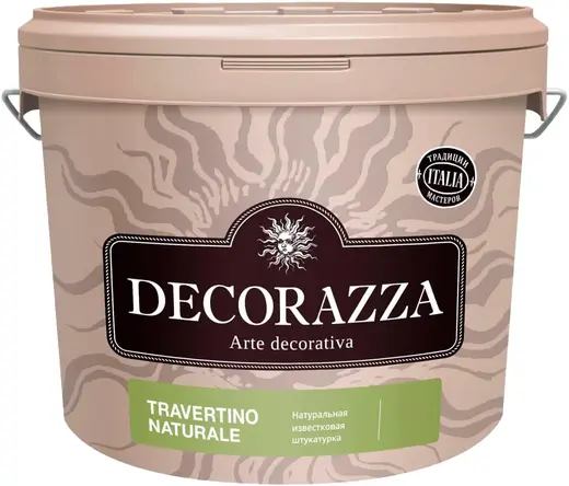 Decorazza Travertino Naturale натуральная известковая штукатурка (7 кг)